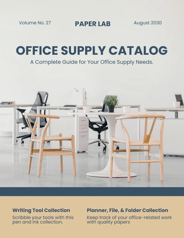Free Office Supplies Catalog Template to Edit Online