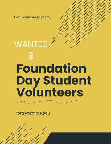 Free Student Volunteer Flyer Template to Edit Online