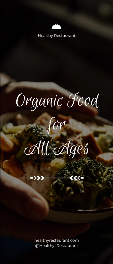 Free Healthy Food Roll Up Banner Template to Edit Online