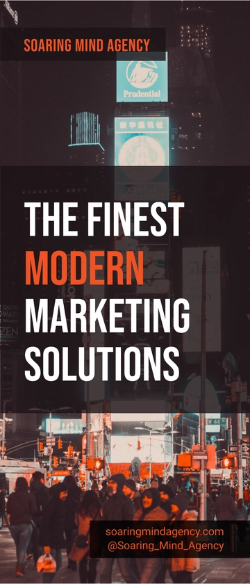 Free Modern Marketing Roll Up Banner Template to Edit Online