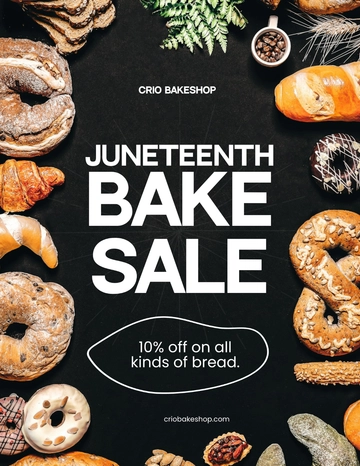 Free Simple Juneteenth Flyer Template to Edit Online