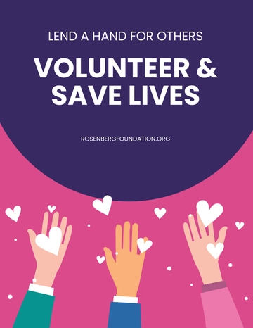 Free Volunteer Promotion Flyer Template to Edit Online