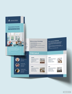 Certified Home Inspector Tri-Fold Brochure Template