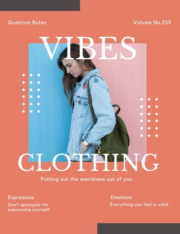 Free Creative Clothing Catalog Template to Edit Online