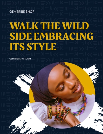 Free Tribal Jewelry Flyer Template to Edit Online