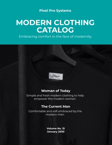 Free Modern Clothing Catalog Template to Edit Online
