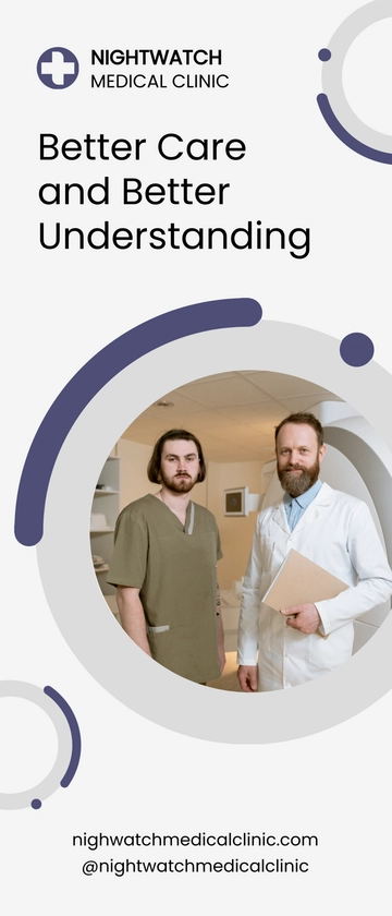 Free Creative Medical Roll Up Banner Template to Edit Online