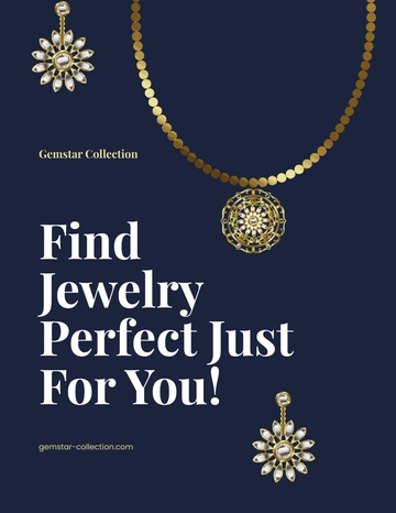 Free Jewelry Collection Flyer Template to Edit Online