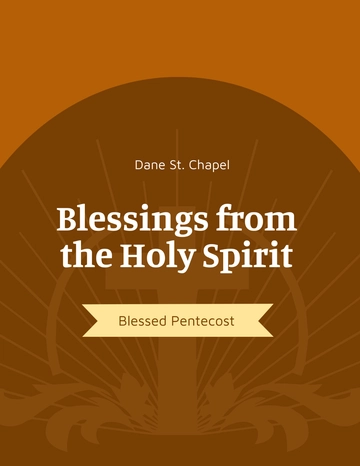 Free Pentecost Sunday Church Flyer Template to Edit Online