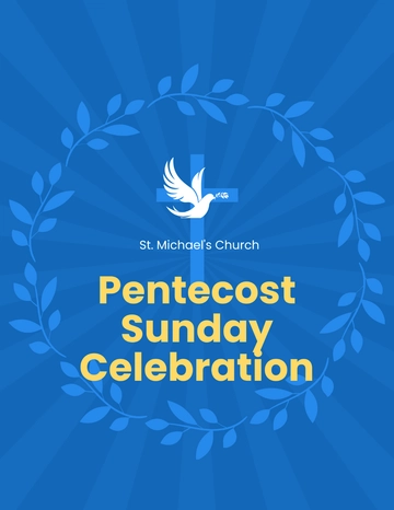 Free Pentecost Sunday Event Flyer Template to Edit Online