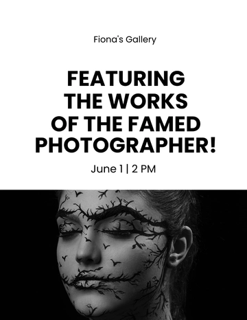 Free Photography Exhibition Flyer Template to Edit Online