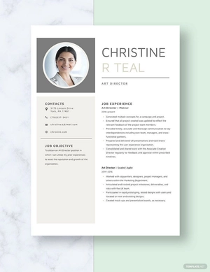 Art Director Resume