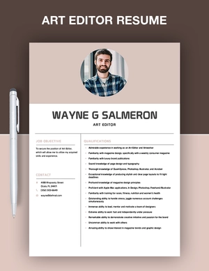 Art Editor Resume