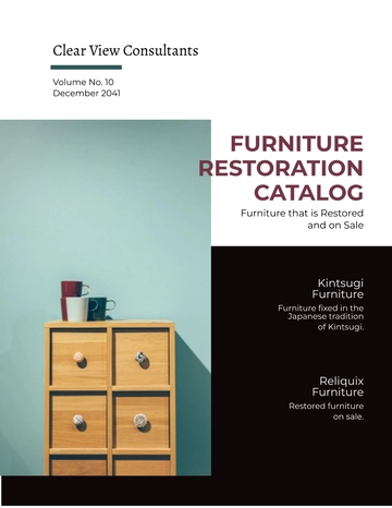 Free Furniture Restoration Catalog Template to Edit Online
