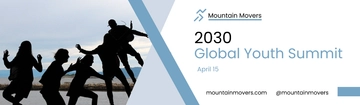 Free Global Youth Summit Billboard Template to Edit Online