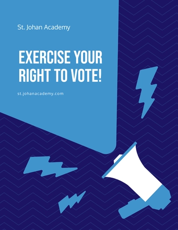 Free School Election Campaign Flyer Template to Edit Online
