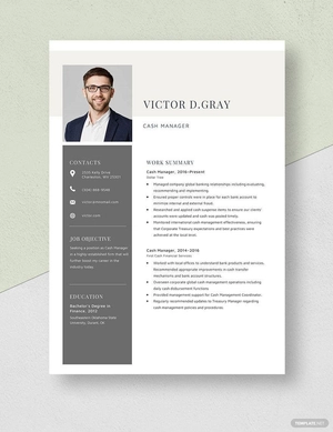 Cash Manager Resume