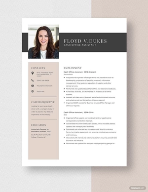 Cash Office Assistant Resume