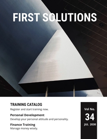 Free Simple Training Catalog Template to Edit Online