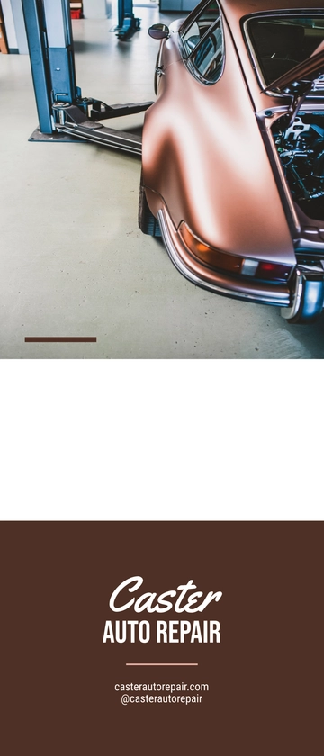 Free Auto Repair Promotion Roll Up Banner Template to Edit Online