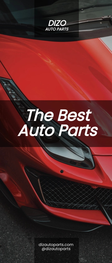 Free Auto Parts Roll Up Banner Template to Edit Online