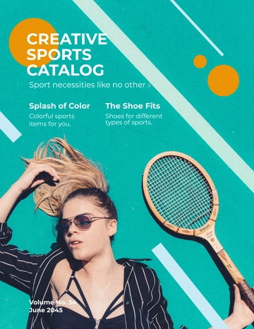 Free Creative Sports Catalog Template to Edit Online