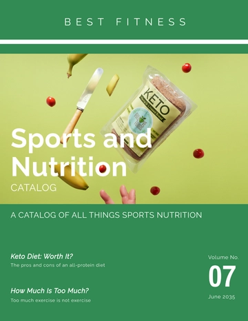 Free Sports Nutrition Catalog Template to Edit Online