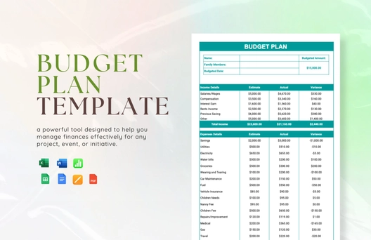 Budget Plan Template