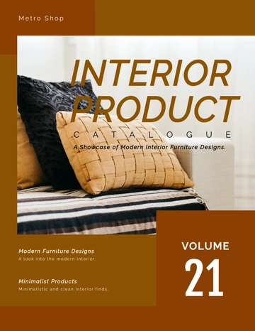 Free Interior Product Catalogue Template to Edit Online