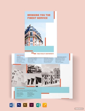 House Realtor Bi-Fold Brochure Template