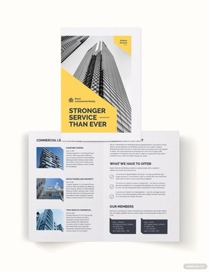 Commercial Property Bi-Fold Brochure Template