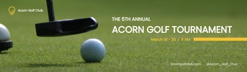 Free Golf Tournament Billboard Template to Edit Online