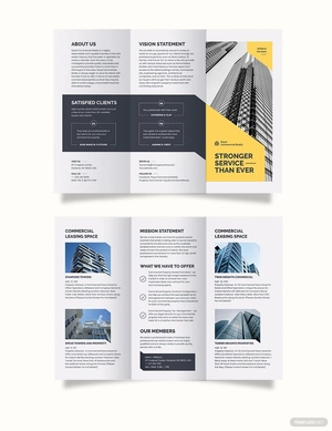 Commercial Property Tri-Fold Brochure Template