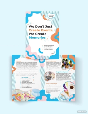 Event Service Bi-Fold Brochure Template