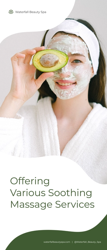 Free Spa Salon Roll Up Banner Template to Edit Online