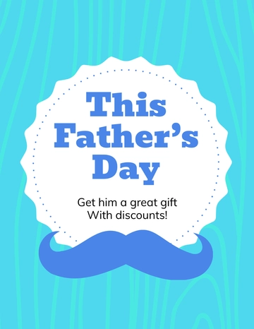 Free Father's Day Promotion Flyer Template to Edit Online