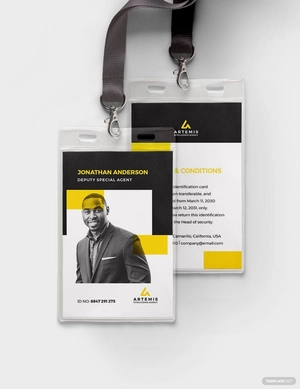 Secret Agent ID Card Template