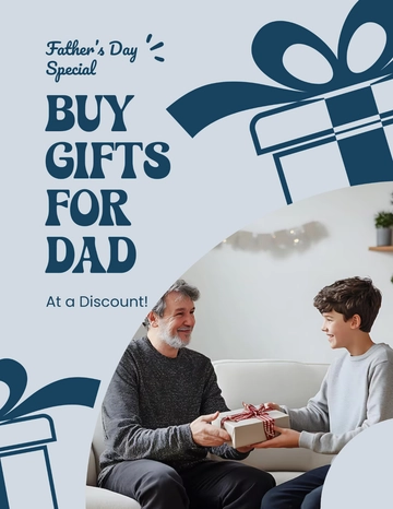 Free Father's Day Sale Flyer Template to Edit Online