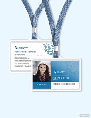 Simple Healthcare ID Card Template