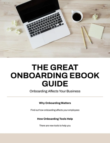 Free Onboarding eBook Template to Edit Online