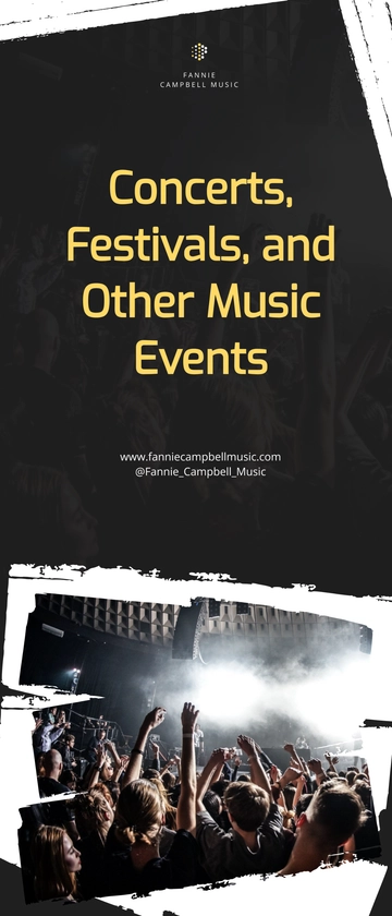 Free Music Roll Up Banner Template to Edit Online