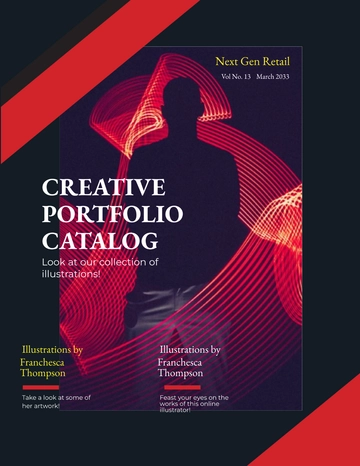Free Creative Portfolio Catalog Template to Edit Online