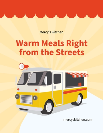 Free Fundraiser Food Truck Flyer Template to Edit Online