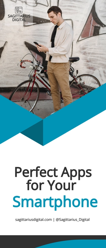 Free Modern Mobile App Roll-Up Banner Template to Edit Online