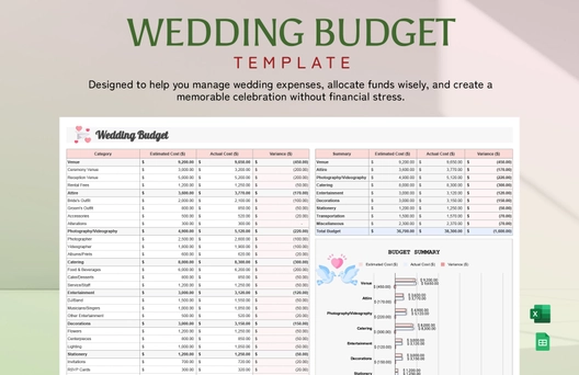Wedding Budget Template Wedding Budget Template