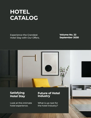 Free Elegance Hotel Catalog Template to Edit Online