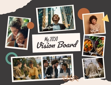 Free Personal Vision Board Template to Edit Online