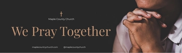Free Simple Church Billboard Template to Edit Online