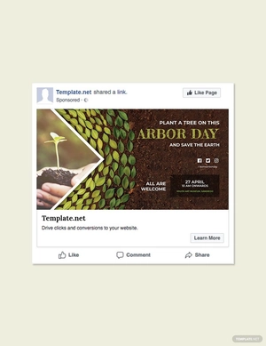 Arbor Day Facebook Post Template
