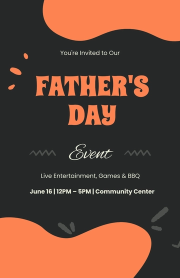 Free Father's Day Event Poster Template to Edit Online